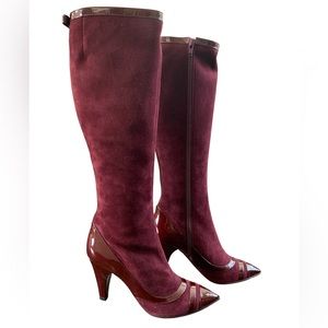 Marc by Marc Jacobs Bordeaux Suede Boots Sz 36 (5.5)